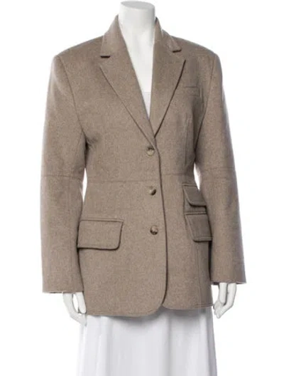 Pre-owned Materiel Wool Blazer In Neutrals