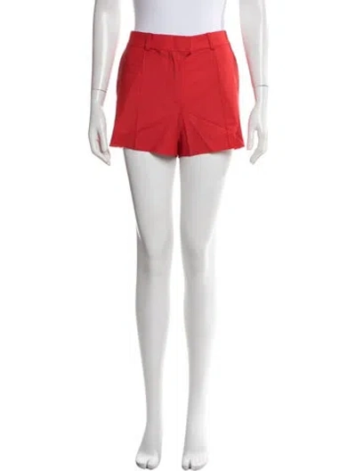 Pre-owned Materiel Wool Mini Shorts W/ Tags In Red