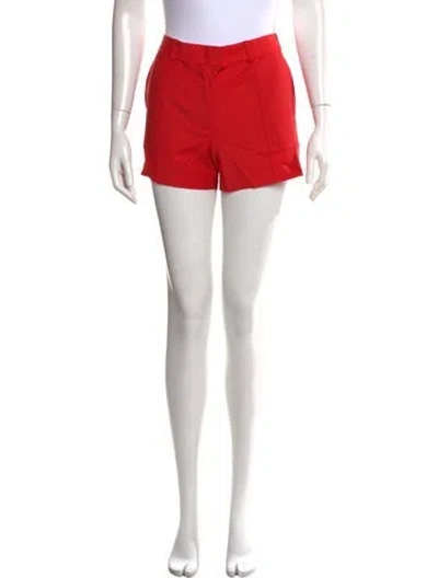Pre-owned Materiel Wool Mini Shorts W/ Tags In Red