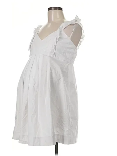 Pre-owned Maternal America Casual Dress In White