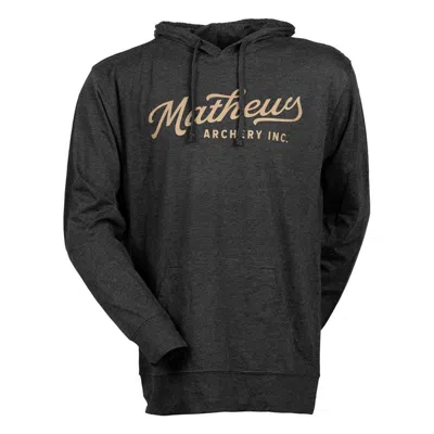 Mathews Men's  Vintage Lightweight Hoodie In Black