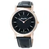 Mathey-tissot Men's City Black Dial Watch In Black