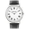 Mathey-tissot Men's City White Dial Watch In Black