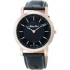 Mathey-tissot Men's City Black Dial Watch In Black