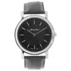 Mathey-tissot Men's City Black Dial Watch In Black