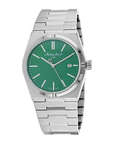 Mathey-tissot Zoltan 40mm Watch In Silver