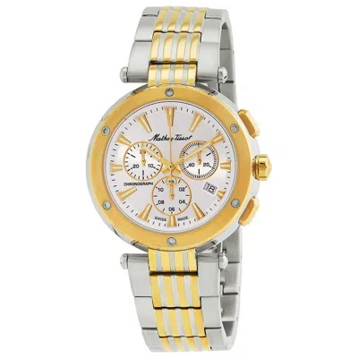 Mathey-tissot Neptune Chrono 42mm Watch In Burgundy