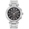 Mathey-tissot Men's Neptune Chrono Black Dial Watch In Silver