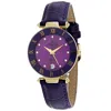 Mathey-tissot Women's Coupole Purple Dial Watch In Purple