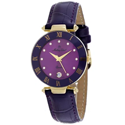 MATHEY-TISSOT WOMEN'S COUPOLE PURPLE DIAL WATCH
