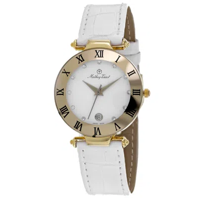 MATHEY-TISSOT WOMEN'S COUPOLE WHITE DIAL WATCH