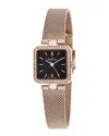 Mathey-tissot Women's Fleury Xiv Black Dial Watch In Gold