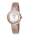 Mathey-tissot Women's Fleury Xvi Silver Dial Watch In Gold
