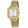 Mathey-tissot Women's Gemina Silver Dial Watch In Gold