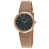 Mathey-tissot Women's Milly Black Dial Watch In Black