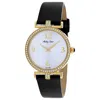 Mathey-tissot Gaia Quartz Silver Dial Ladies Watch D587qpyi In Black