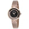 Mathey-tissot Women's Fleury Xvi Black Dial Watch In Gold