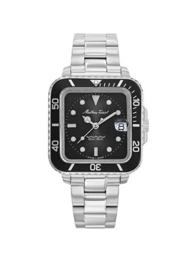 Mathey-tissot 40mm Square-face Watch In Metallic
