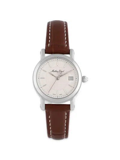 Mathey-tissot City 28mm Watch In Brown