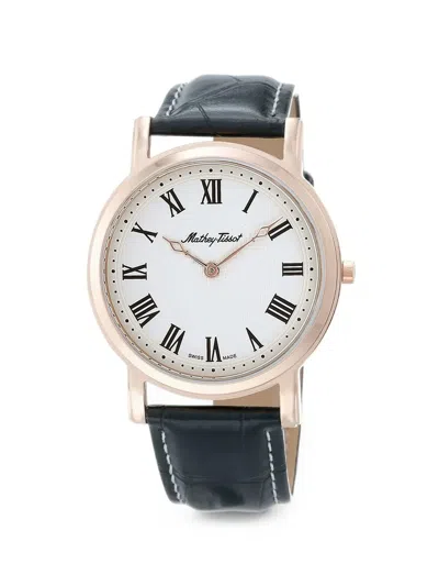 Mathey-tissot City No Date 42mm Watch In Blue