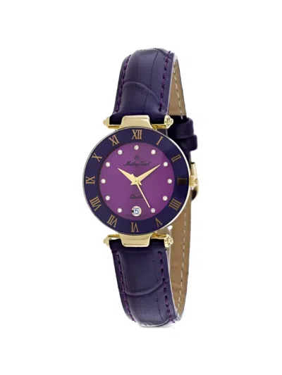 Mathey-tissot Coupole 26mm Watch In Purple
