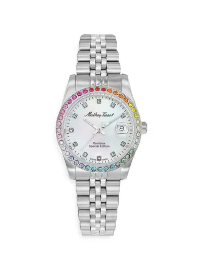 Mathey-tissot D809aqi Classic Rainbow Special Edition 32mm Watch In Multi