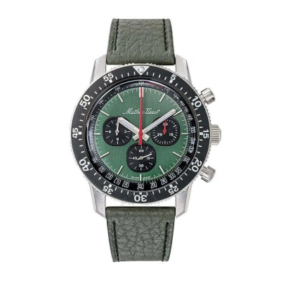 Mathey-tissot 1968 Chronograph Automatic Green Dial Men's Watch Type1968ve In Black / Green