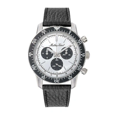 Mathey-tissot 1968 Chronograph Automatic Silver Dial Men's Watch Type1968sn In Black / Silver