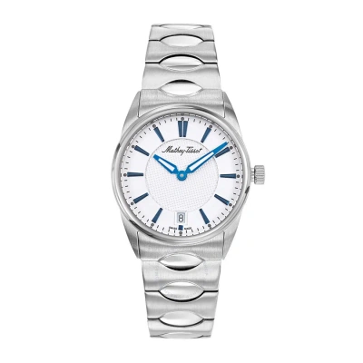 Mathey-tissot Anaconda Quartz White Dial Ladies Watch D791ai In Blue / White
