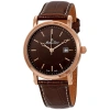MATHEY-TISSOT MATHEY-TISSOT CITY BROWN DIAL BROWN LEATHER MEN'S WATCH H611251PM