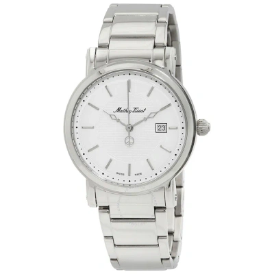 Mathey-tissot City Metal Quartz White Dial Ladies Watch H611251mai In Black / White