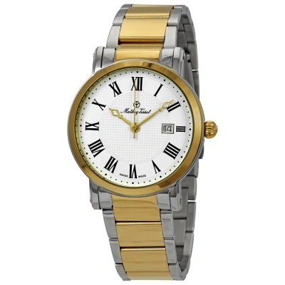 Mathey-tissot City Silver Dial Men's Watch H611251mbr In Two Tone  / Gold Tone / Silver