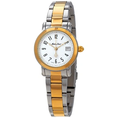 Mathey-tissot City Silver Dial Two-tone Ladies Watch D31186mbg In Two Tone  / Gold / Gold Tone / Silver / Yellow