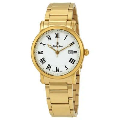 Mathey-tissot City White Dial Men's Watch H611251mpbr In Gold / White / Yellow