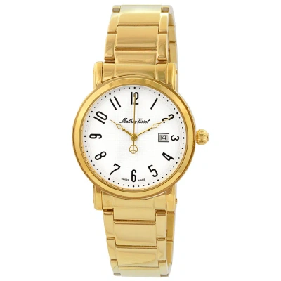 Mathey-tissot City White Dial Men's Watch H611251mpg In Gold / Gold Tone / White