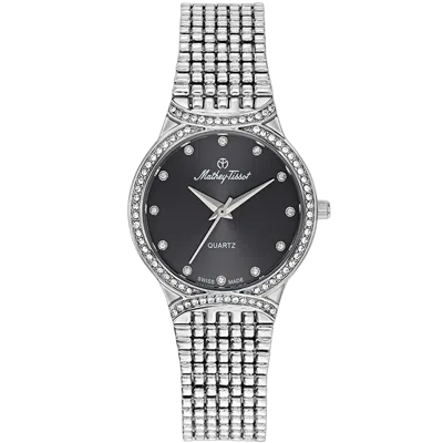 Mathey-tissot Mathey Tissot Diamond-set Watch In Metallic