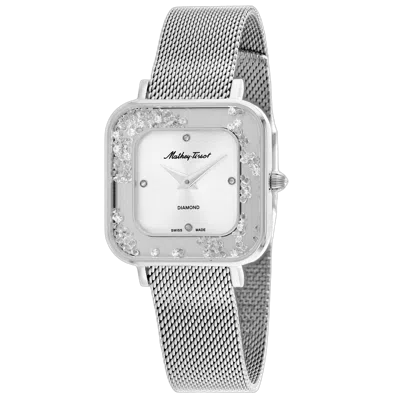 Mathey-tissot Mathey Tissot Diamond-set Watch In Silver