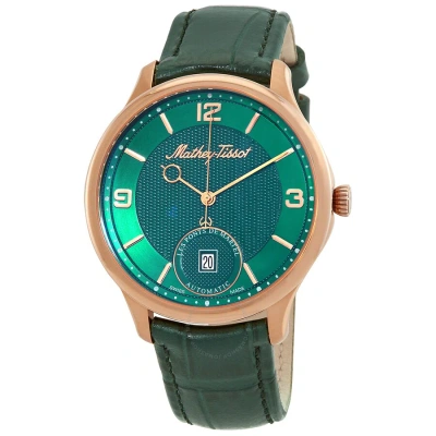 Mathey-tissot Edmond 3d Automatic Green Dial Men's Watch Ac1886pve In Gold Tone / Green / Rose / Rose Gold Tone