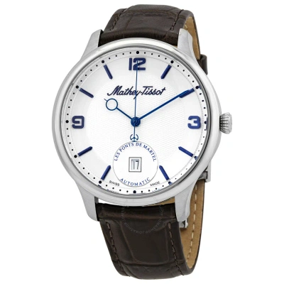 Mathey-tissot Edmond Automatic White Dial Men's Watch Ac1886ai In Blue / Brown / White