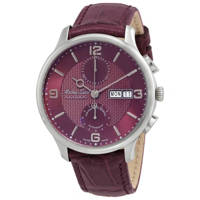 Mathey-tissot Edmond Chrono Automatic Chronograph Purple Dial Men's Watch H1886chatar