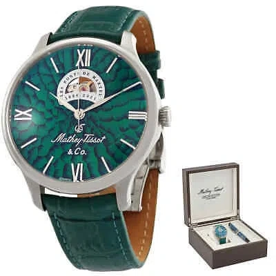 Pre-owned Mathey-tissot Edmond Le Open Heart Automatic Men's Watch Mc1886av