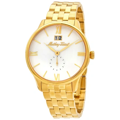 Mathey-tissot Edmond Metal White Dial Men's Watch H1886mpi In Gold / Gold Tone / White / Yellow