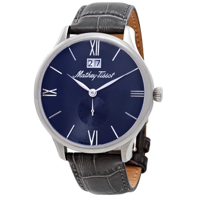 Mathey-tissot Edmond Quartz Blue Dial Men's Watch H1886qas In Blue / Brown
