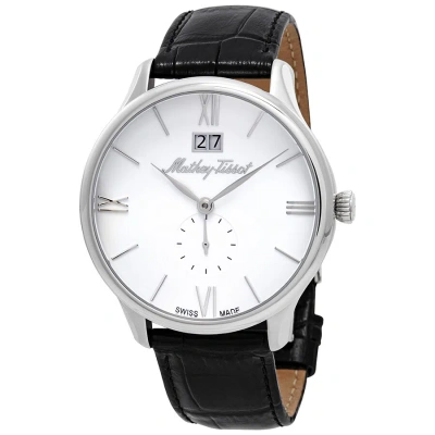 Mathey-tissot Edmond Quartz White Dial Men's Watch H1886qai In Black / White