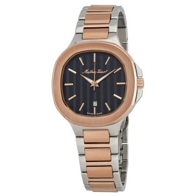 Mathey-tissot Evasion Black Dial Two-tone Men's Watch H152rn In Two Tone  / Black / Gold / Gold Tone / Rose / Rose Gold / Rose Gold Tone