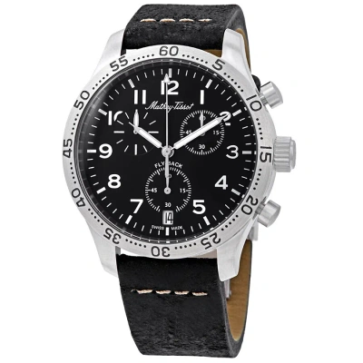 Mathey-tissot Flyback Type 21 Chronograph Black Dial Men's Watch H1821chalng