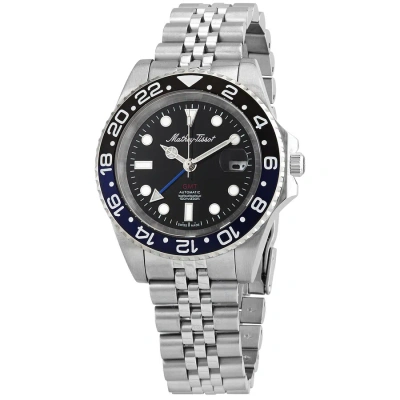 Mathey-tissot Gmt Automatic Batman Bezel Men's Watch H903atnb In Black / Blue