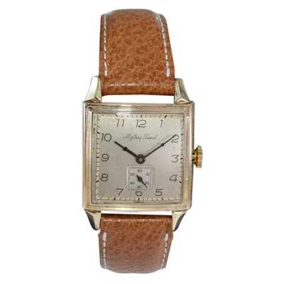 Pre-owned Mathey-tissot Mathey Tissot Gold Filled Watch In New Condition, Circa 1940's In Multi