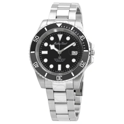 Mathey-tissot Jumbo Quartz Black Dial Men's Watch H9060as In Black / Grey