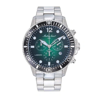 Mathey-tissot Lagoon Chronograph Quartz Green Dial Men's Watch H123chav In Black / Green